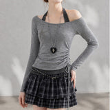 Talia Star Shirring Layered T-shirt