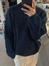 ASCLO リンクエンボシングニット(3color)