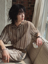 Kao Crochet Half Shirt