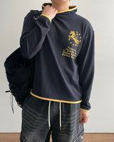 Emblem Crop Hoodie