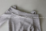 off-shoulder cut-out zip-up knitwear T-shirt