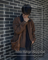 Selvin Vintage Work Jacket (Brown)