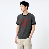 エッセンシャルスタンダード半袖リンガーTシャツ Cool Cats Club チャコール