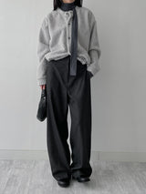 [Brushed Lining] タイピンタックタートルネックTシャツ