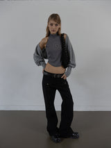 BRUSHED BOLERO SET / GRAY