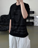 Coral Lettering Short Sleeve T-Shirt