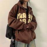 Nibo Boxy ナッピングエンボスレタリングパーカー