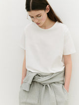 NUBASIC STANDARD ROUND NECK T-SHIRT WHITE