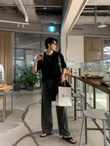 LMN Marlet air wide banding pants (4 colors)