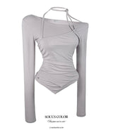 [MADE] Lainey off-shoulder halter top (2color)