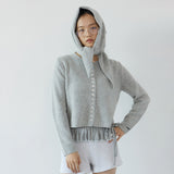 Mesh ruffle belt_gray