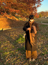 Troy Balmacaan Wool Coat - Black