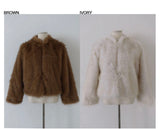 シャドウファージャケット (IVORY, BROWN 2COLORS!)