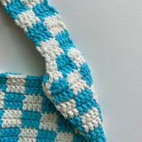 [MADE] Étang Baguette Bag | Checkerboard Sky Blue