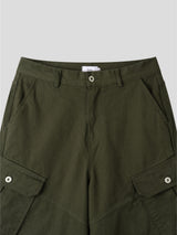 Washed Cargo Biker Pants