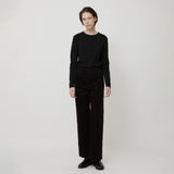 WOMAN CLASSIC CORDUROY PANTS DEEP BROWN