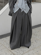 ピンベルストライプマキシパンツ
