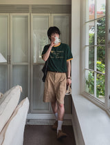 Sandry Think リンガー半袖Tシャツ