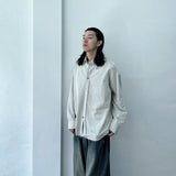 Raw-Hem Drop-Shoulder Shirt