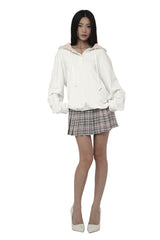 [ Pre-order ] Kleen club henley hoodie, White