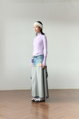 smile turtleneck lavender
