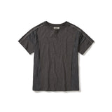 Crease half T-shirts / Charcoal