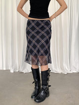 Prepy Midi Flared Skirt