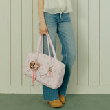 Coco Quilting Tote Shoulder Bag _ Pink