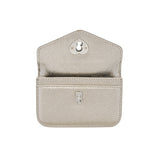 Heart Lock Compact Card Wallet Metal