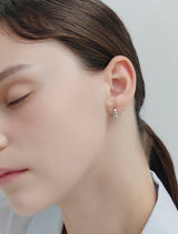 26SS★ Essence (W) Heart Bubble One-Touch Earrings