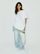サッシュTシャツ ホワイト
