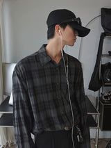 ASCLO Joy Over Dyeing Check Shirt (2color)