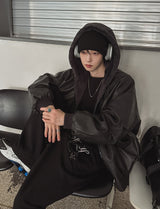 Philly Mink Fur Reversible Hooded Jumper