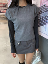 ユーティリティレイヤードワッフルショートスリーブT (4 Colors)