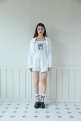 FURRY BOLERO CARDIGAN (2 COLORS)