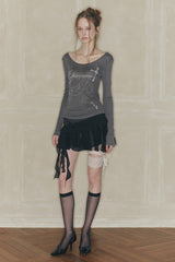 SWAN SKIRT black