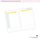 A6 bullets journal 01 yellow series refill