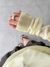 june deep v-neck knit (3color)