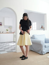 COTTON FLARE SKIRT (LEMON)