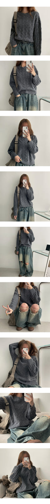 Marv cropped twisted knitwear
