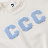CCC スカイブルーパッチスウェット／アイボリー [Unisex]