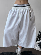 Loin Contrast Keyring Side Pintuck Bermuda Shorts 4 color