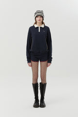 PUNK TRACK DOLPHIN PANTS [DARK NAVY]