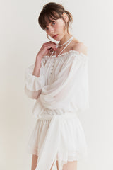 ANGEL HOOK DRESS white