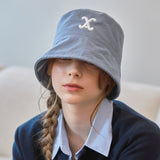 VA Curved 3D Logo Drop Bucket Hat / Blue