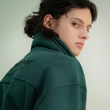 Cotton Napping Turtle String Sweat Shirt - GREEN