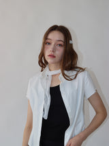 ソフトドットスカーフ (white)