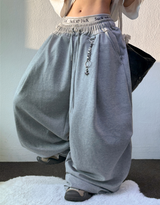 KNEE TWOTUCK BALLOON KEY RING LONG PANTS 🤎🩶🖤🤍💚6COLOR