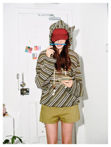 Striped Cat Ear Hoodie