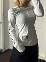Chrome lettering hoodie